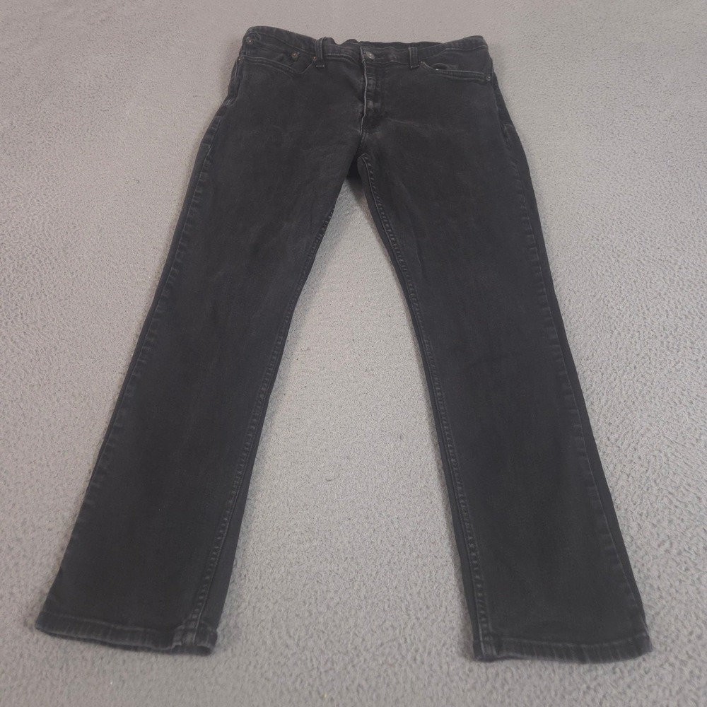 Levi's Jeans Mens 34x30 Black 511 Slim Fit Stretch Denim Pants Preppy‎ Casual